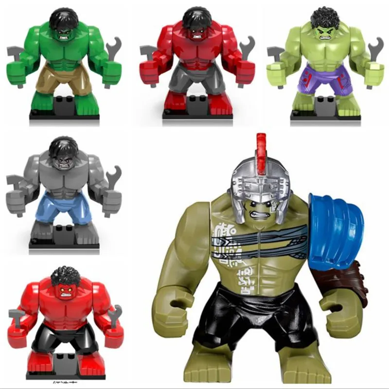 The Marvel Hulk Figures Avengers Super Heroes Action Figure Toys Legoings Hulk Batman Thanos Model Toys Children Birthday Gifts