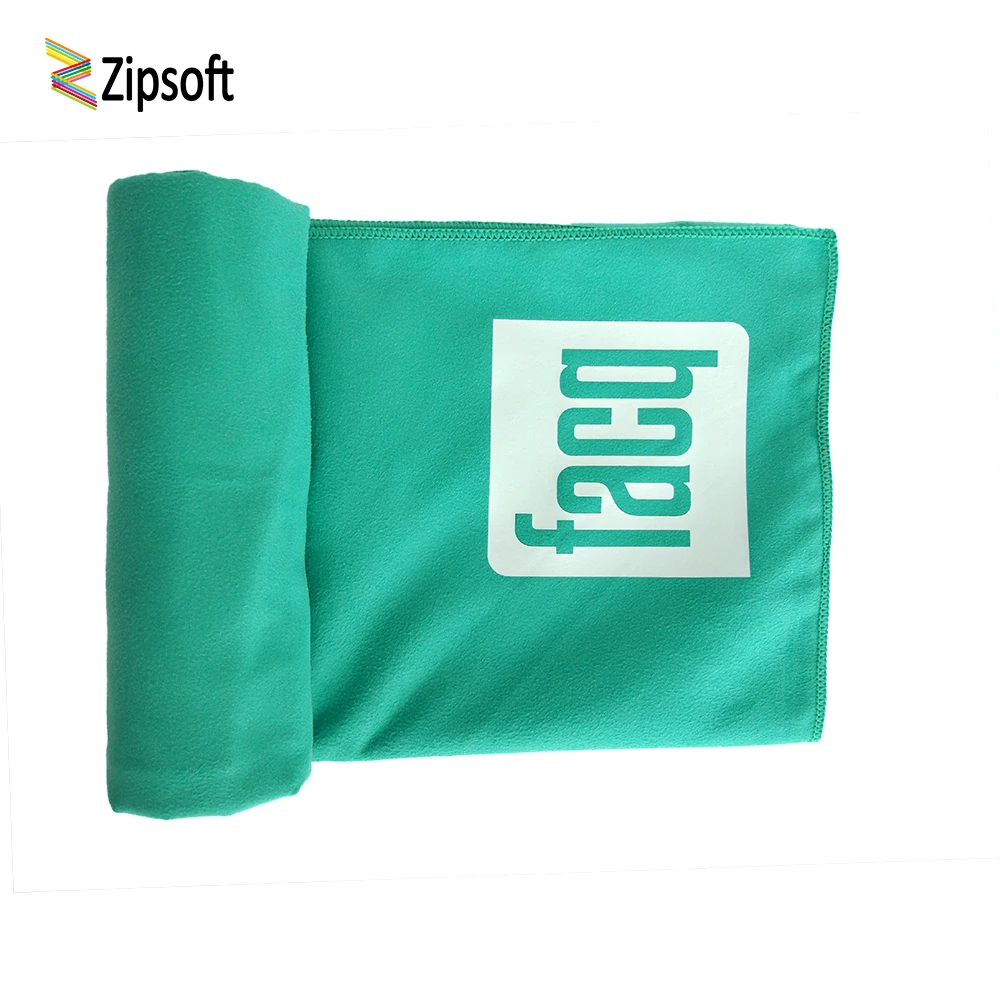 

Zipsoft Beach Towel Large Size Microfiber Travel Fabric Printed Mint Green Quick Drying Outdoors Sports Swimming Camping Bath