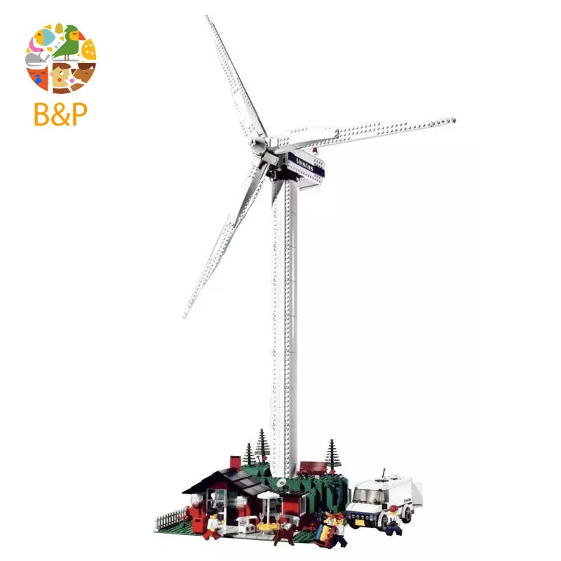 

lepin Legoing 4999 873pcs Creator The Vestas Windmill Turbine Model Building Blocks Brick Educational Toys For Children 37001