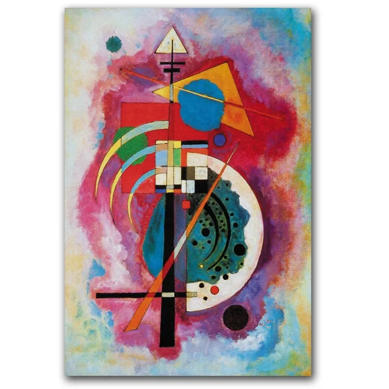 Free-shipping-Modern-Canvas-Paintings-Vasily-Kandinsky-Orange-Wall-Art-Oil-Painting-Set-Bar-Dinning-Room