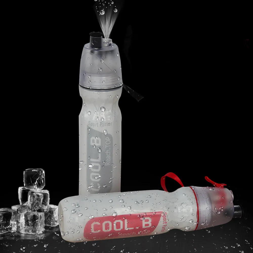 

2018 new arrival unique design Portable 500ml Bicycle Spray Outdoor Sports Cold Insulation Spray Kettle #0411