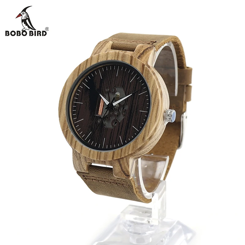 Prix pour Bobo bird h29 hommes montres top marque de luxe exposés mouvement japonais quartz 2035 montre-bracelet avec bande molle en cuir accepter oem Prix pour Bobo bird h29 hommes montres top marque de luxe exposés mouvement japonais quartz 2035 montre-bracelet avec bande molle en cuir accepter oem