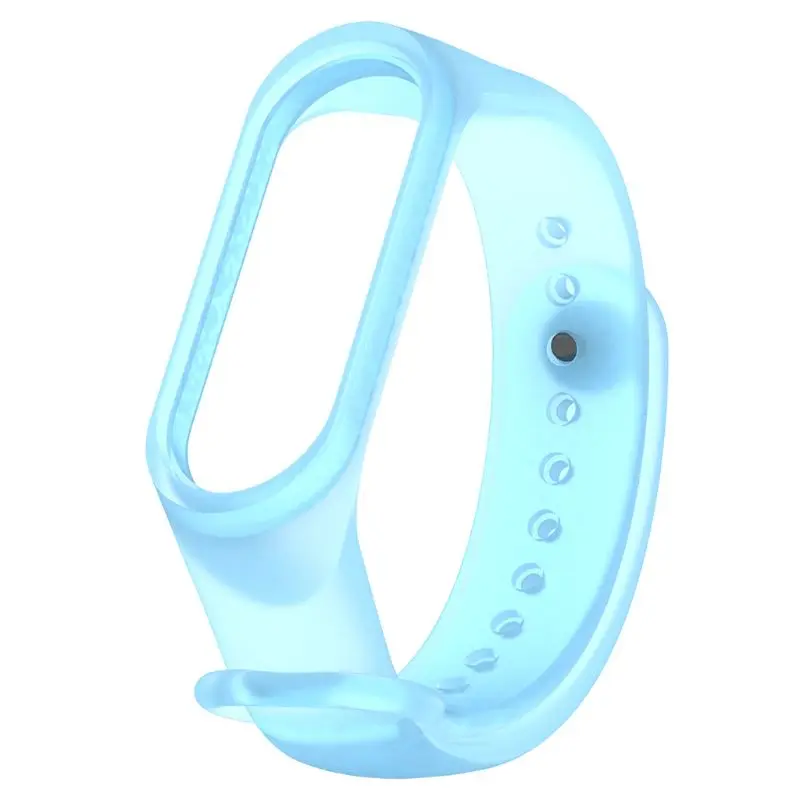 Colorful Clear Silicone Wrist Strap For Xiaomi Mi Band 4 MiBand 3 2019 Newest Replacement Watch Band
