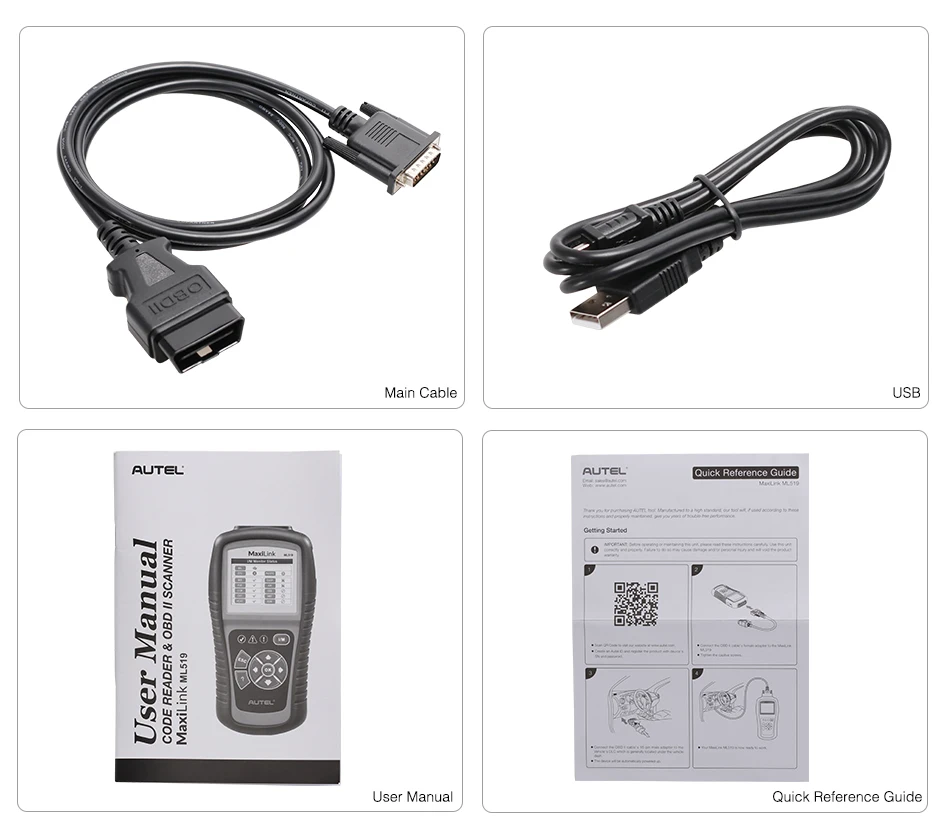 Autel ML519 Автоссылка авто код сканирования для всех OBD2 может EOBD автомобиля считыватель устройство autel ML 519 лучше, чем AL519