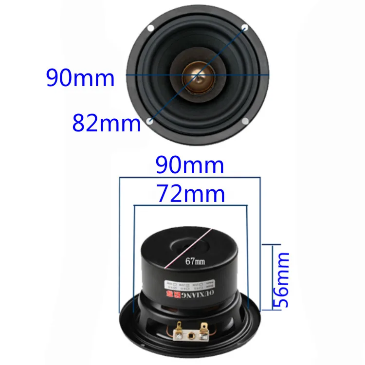 Tenghong 1 шт. 3 дюймов полный спектр Динамик s 4Ohm 8Ohm 15 Вт ВЧ Mediant бас лихорадка Динамик с функцией подачи Хай-Фай музыки и для дома Театр Динамик "сделай сам"