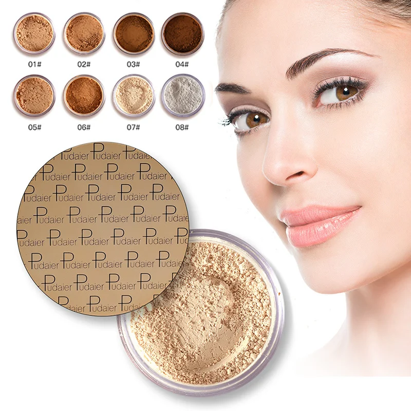 

Matte Mineral Dark Skin Contour Loose Face Powder Matte Setting Powder Oil Control Long Lasting Makeup Powder TSLM1