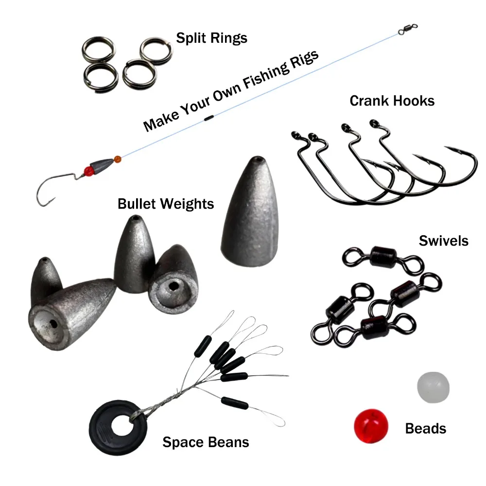 339 шт 389 шт снасти для ловли окуня набор Texas Rig аксессуары DIY рыболовные инструменты Carolina снаряжение рыболовное аксессуар