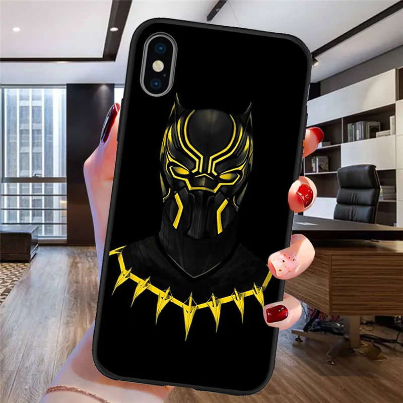 Черная пантера для iPhone X XR XS Max 5 5S SE 6 6S 7 8 One Plus 5 5T 7 Pro Oneplus 6 6Tphone чехол для телефона Funda Coque Etui