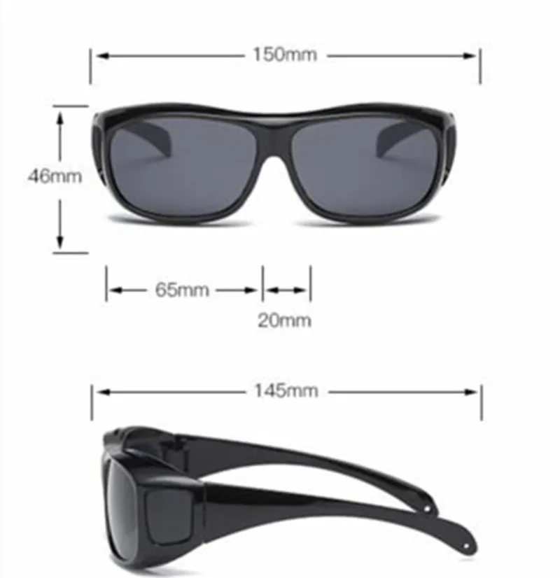 Солнцезащитные очки унисекс HD Vision, очки для вождения автомобиля, поляризованные солнцезащитные очки, очки с УФ-защитой, очки ночного видения