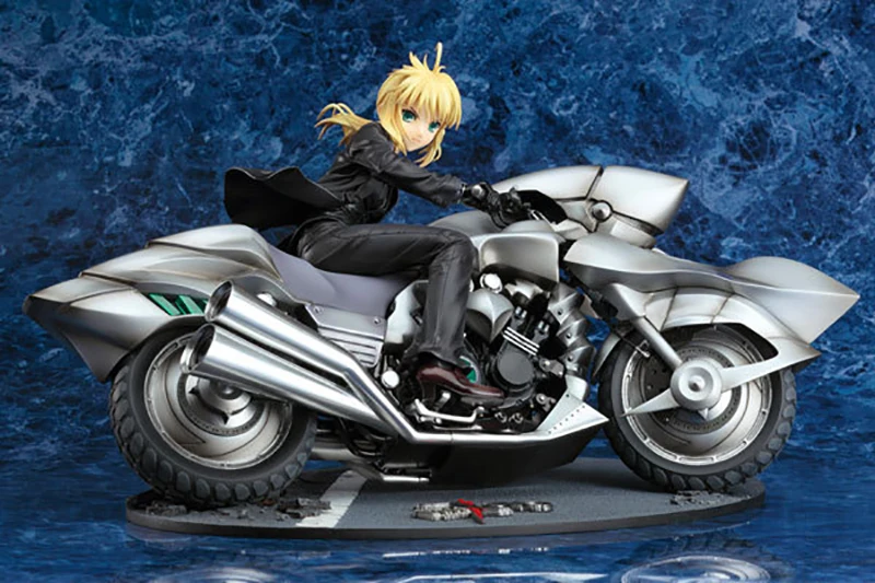25 см аниме FATE/SABER FATE ночной мотоцикл черный ПВХ Фигурки Коллекционная модель детские подарки