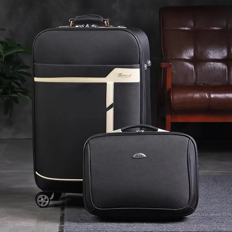 Лидер продаж! Оксфорд тележка чемодан с сумочкой Мода вести набор путешествия чемодан интернат чемодан сумка большой пароль тележка чехол