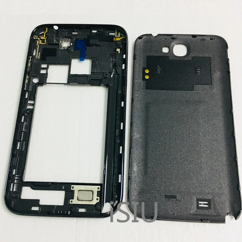 Рамка средней рамки + задняя крышка для Samsung Galaxy Note 2 II N7100|Корпусы и мобильных
