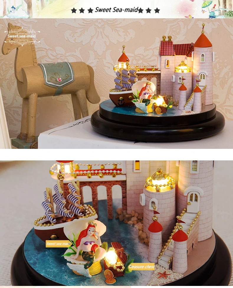 Горячие DIY Glassball День рождения/Валентина/Рождественские подарки миниатюрная мебель модельные наборы 3D сборные игрушки креативный дневник кукольный домик