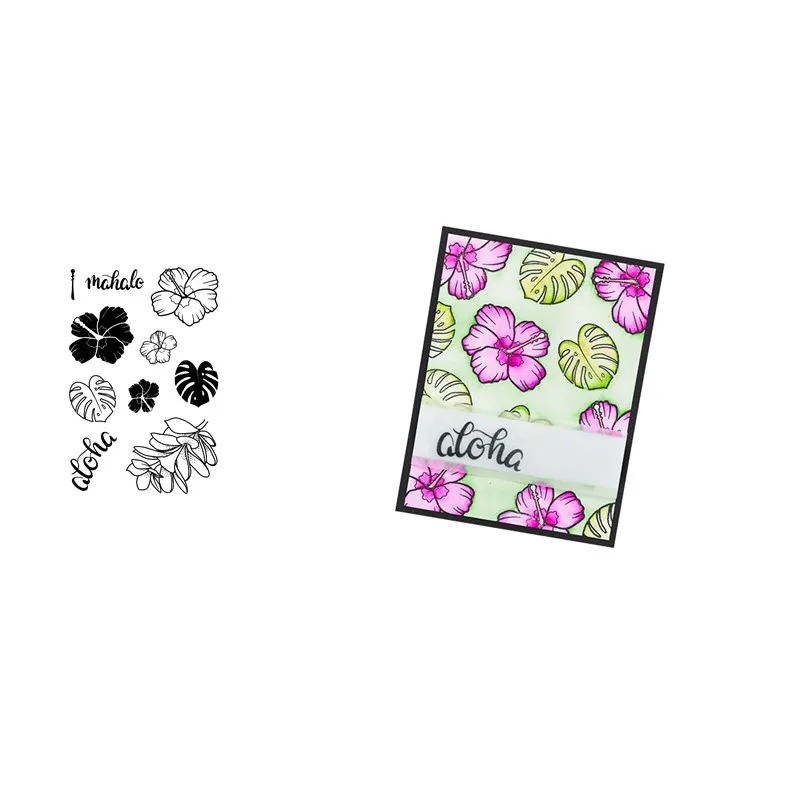 

LEAF Transparent Clear Silicone Stamp/Seal for DIY scrapbooking/photo album Decorative clear stamp sheets
