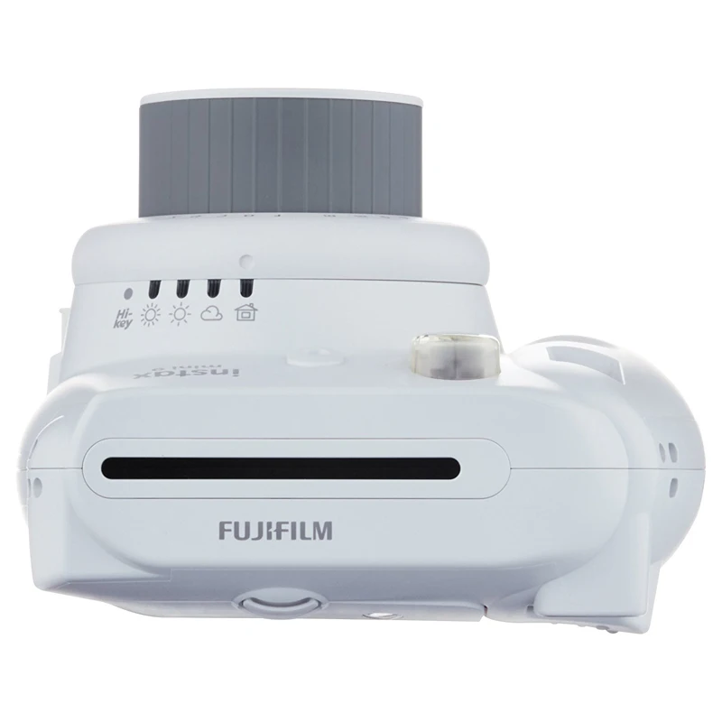 Fujifilm Instax Mini 9 мгновенная фото пленка Дымчатая белая камера с ремешком на запястье Fuji Объектив крупным планом