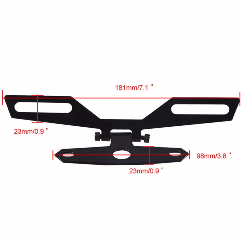 Мотоцикл складной регулируемый держатель номерного знака задний фонарь кронштейн металлический автомобильные кронштейны