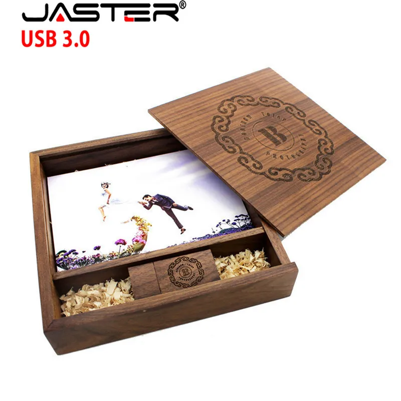 

JASTER free custom logo fee photo unique album memory box USB 3.0 Pendrive for wedding photography, free shipping, fast delivery