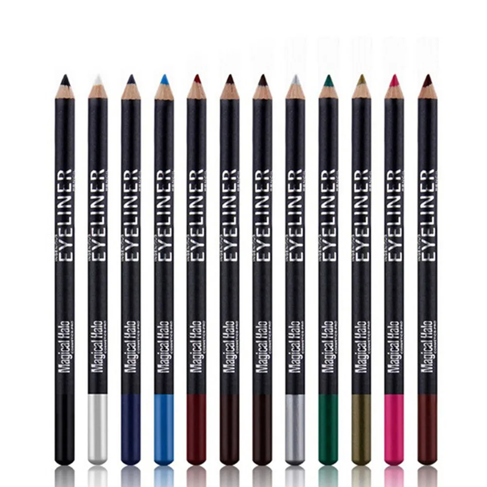 12pcs/set Colorful Eyeliner Waterproof Eyeliner Pen Eyeshadow Long