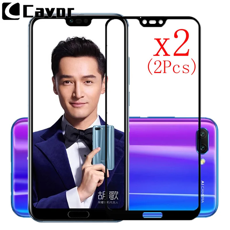 

2Pcs Tempered Glass For Huawei Honor 10 8C 8X Max Case Full Cover Mobile Accessories Glass Screen Protector Film For Honor8X Max