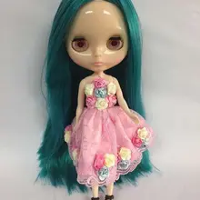 T4 телесного цвета Блит кукла зеленые волосы завод кукла подходит для DIY Изменить BJD игрушка для Обувь для девочек