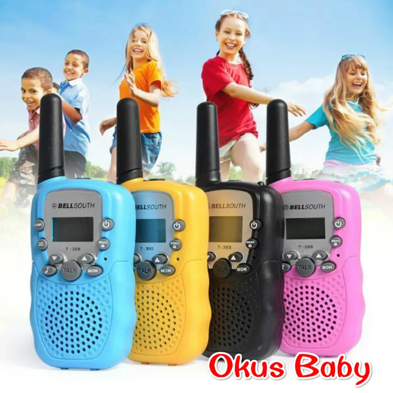 Crianças Walkie Talkie Rádio Brinquedo Presentes Uhf Dois Sentidos Falando 2020 um Par