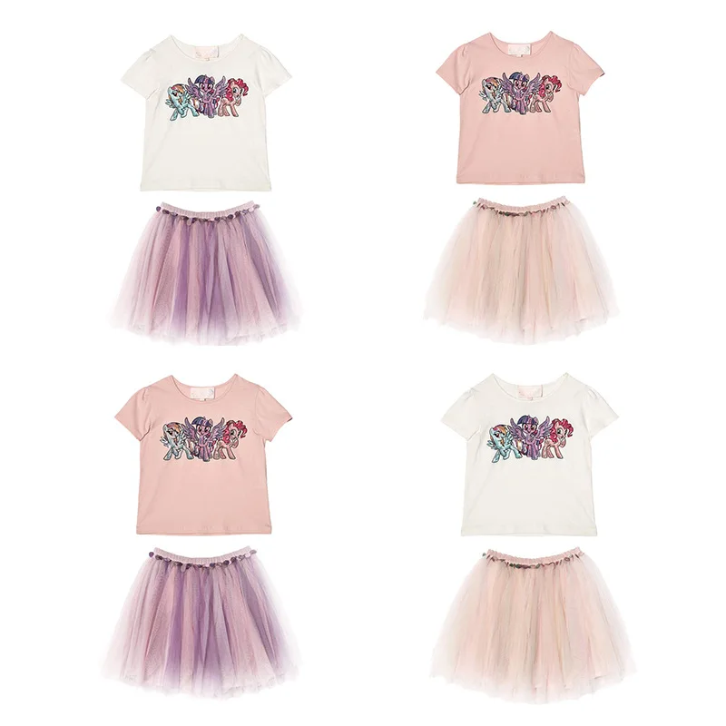 

19SS KIDS UNICORN SKIRTS TUTU SKIRTS+T SHIRTS 2 PCS CLOTHING SETS BABY GIRL CLOTHES PARTY SKIRTS PRINCESS COSTUME