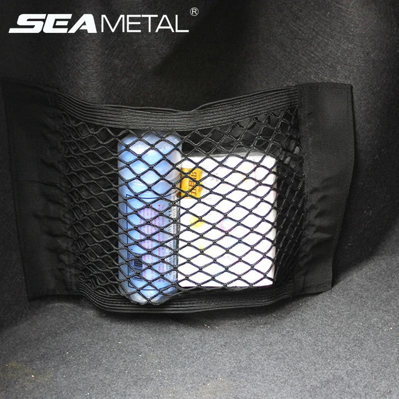 

Car Trunk Nets Universal Storage Pocket Bag Interior Auto Trunk Box in Car Styling Stowing Tidying Organizer Goods Accessories