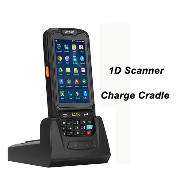 1D and Charge Cradle ISSYZONEPOS портативный Android 1D 2D сканер штрих-кода ручной КПК беспроводной терминал сбора данных терминал Bluetooth для бразильского рынка - Цвет: 1D and Charge Cradle
