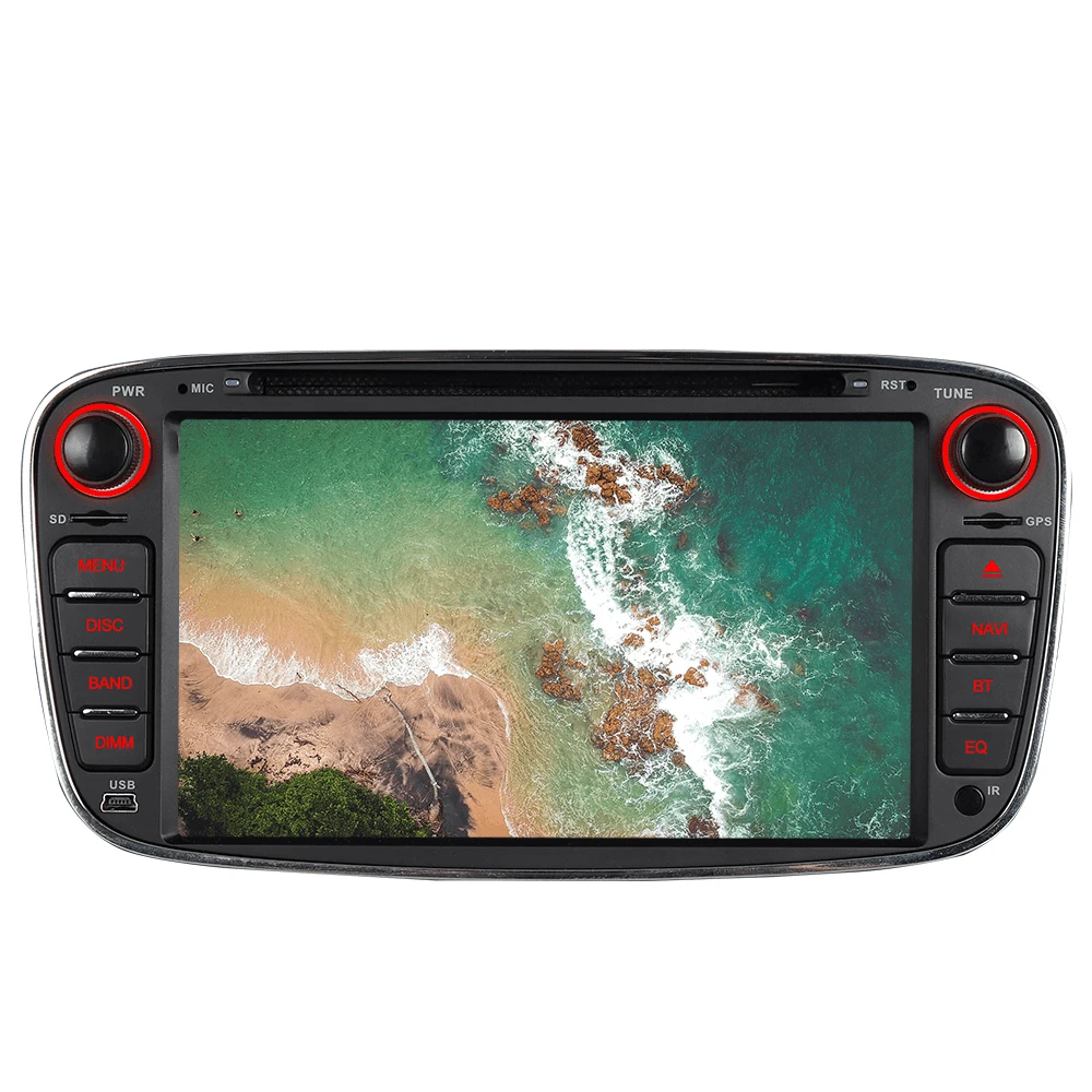 Top A-Sure 7" Car Auto Radio GPS Player DVD Navigation For Ford Mondeo Focus Galaxy S-Max C-Max Kuga Rear USB Port & Dual DAB+ 2