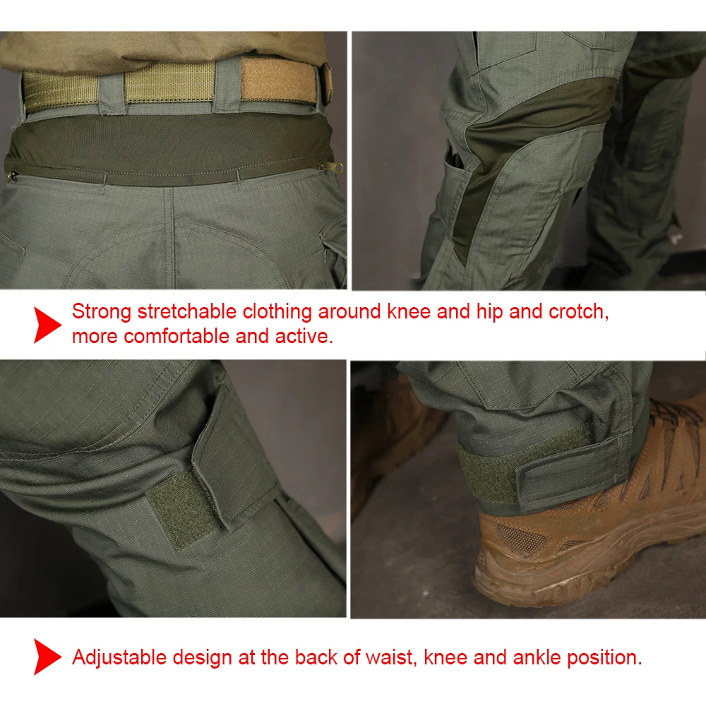 EmersonGear G3 тактические брюки армейские военные bdu Брюки с наколенниками цвета хаки