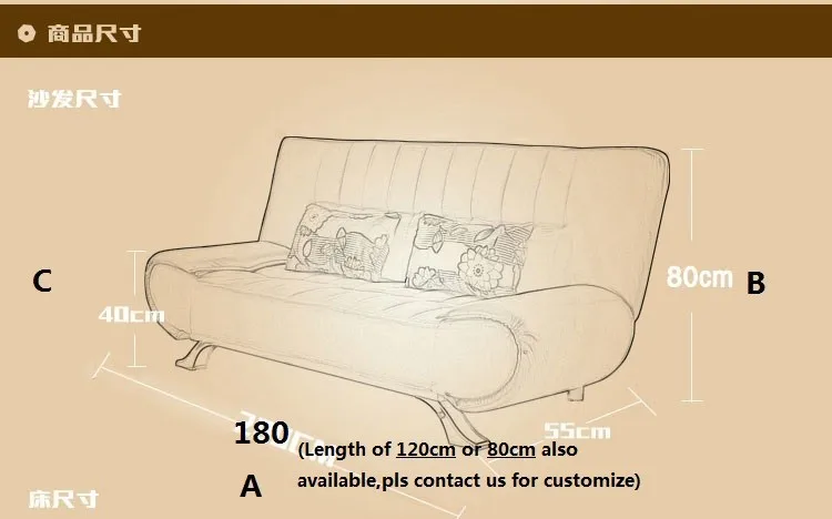 SFB008 Двухместный/одноместный диван-кровать многофункциональный складной диван-кровать, современный диван-кровать на выбор 1,8 м/1,2 м/0,8 м