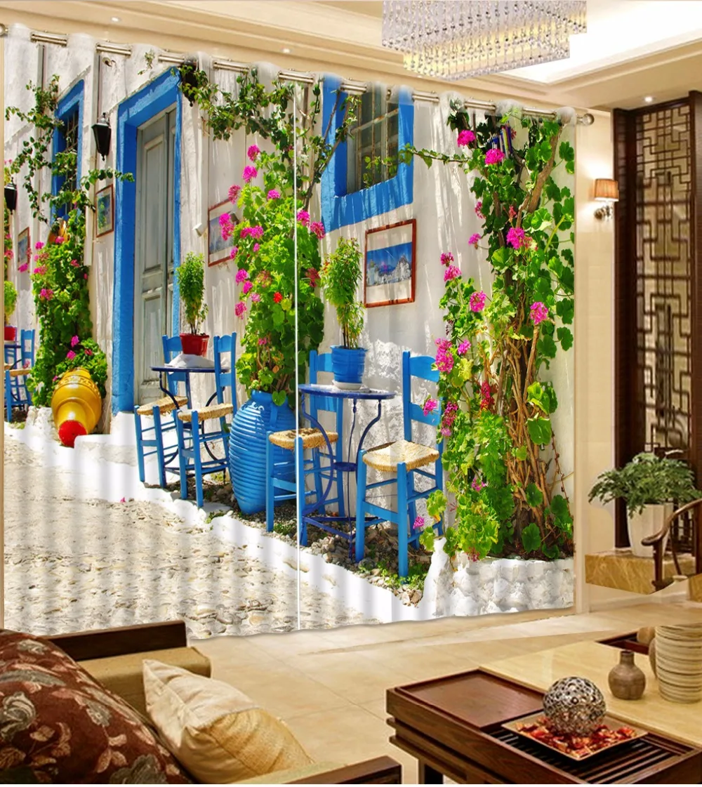 

Pastoral Style Living Room Bedroom Curtains For Hotel Home Decoration Modern fashion Window Blackout Curtains