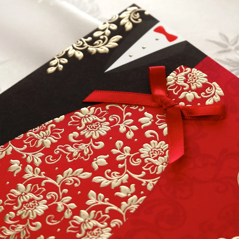  FANLUS Red-Laser-Personalized-Banquet-Party-Wedding-Invitation-Card-Envelope-Seal - 32891269039
