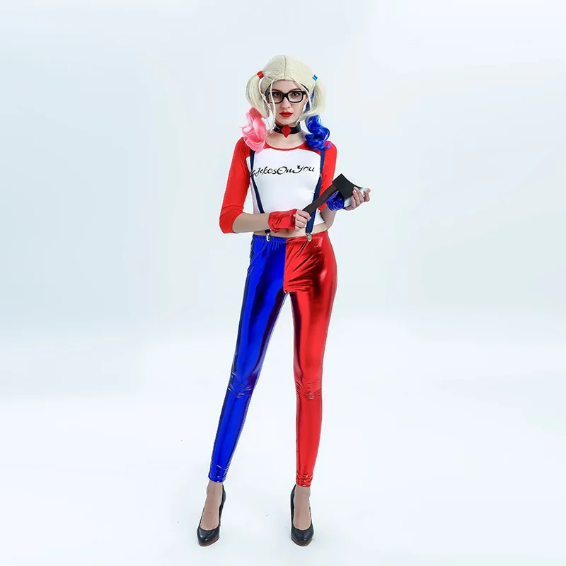 

Suicide Squad Harley Quinn Cosplay Costume Halloween Costumes For Adult Women Costume Harley Quinn Cosplay Harley Suit 2017