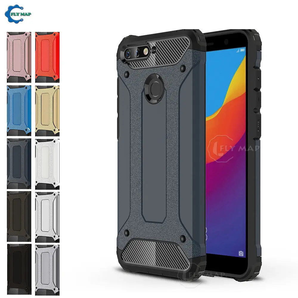 Armor Cover for Huawei Honor 7A Pro AUM-L29 PC Silicon Protection Phone Case 7 A 7APro AUM L29 Frame |