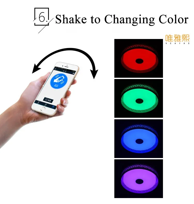 bluetooth  smart  music led ceiling lamp YH 612  (12)_A