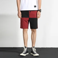 Новое поступление, повседневные мужские шорты с эластичной резинкой на талии, летние пляжные хлопковые Модные дышащие шорты до колен размера плюс, Прямая поставка