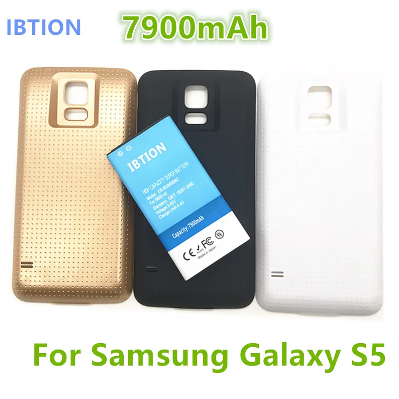 IBTION 7900 мАч EB BG900BBC аккумулятор высокого качества для samsung Galaxy S5 S 5 GT i9600 G900 SM G900A G900H