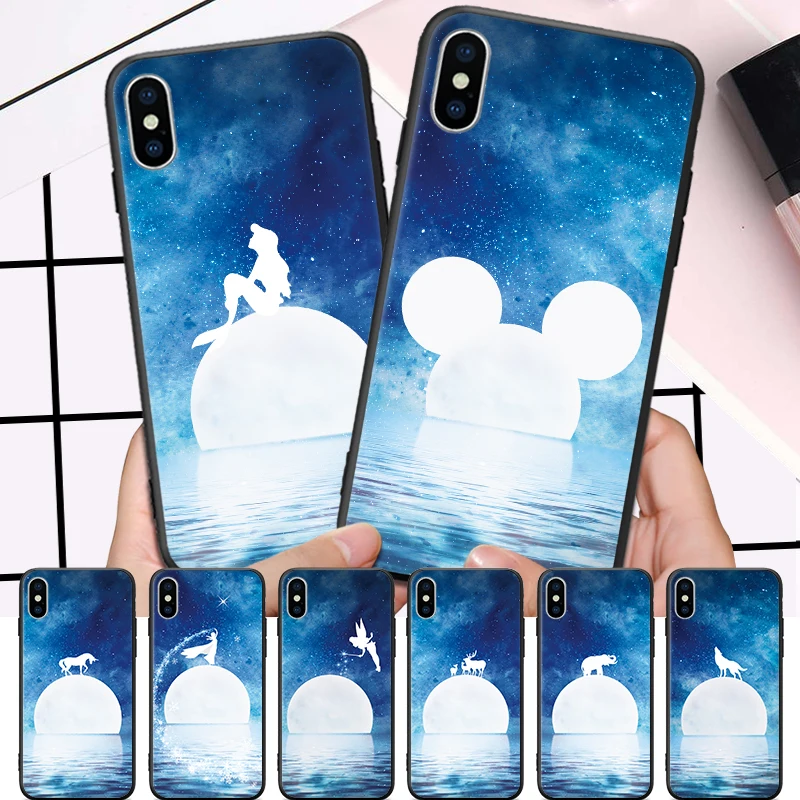 Замечательный синий звездный силуэт узор для iPhone 5 5S SE 6 6S 7 8 Plus X XR XS Max жесткий