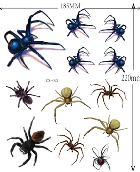 

2014 hot 3d spider Temporary Tattoo stickers body paint large waterproof tattoo stickers men women
