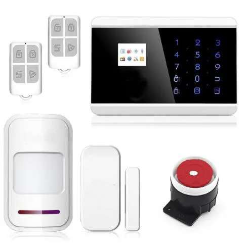 

2017 new Intercom home security wireless GSM alarm system support Russian Spanish French language