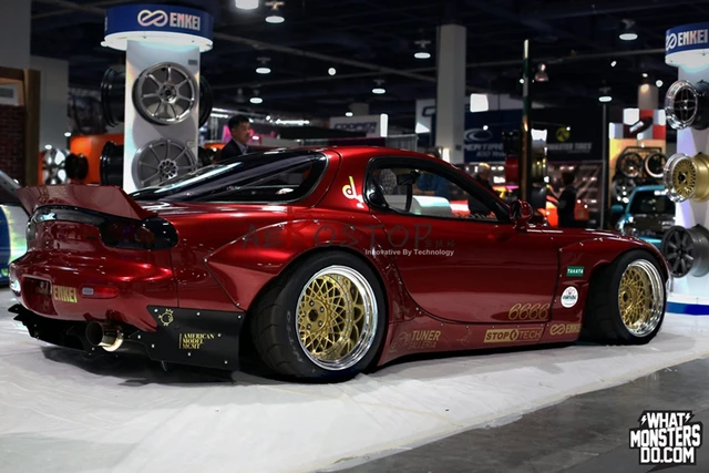 RX7 FD3S ROCKET RB WIDE AERO STYLE TRUNK WING FRP FIBER ...