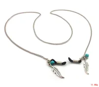 Free Shipping 10pcs/lot  GL173 new arrival cheap handmade turquoise stone pretty eyeglass neck strap chains holder