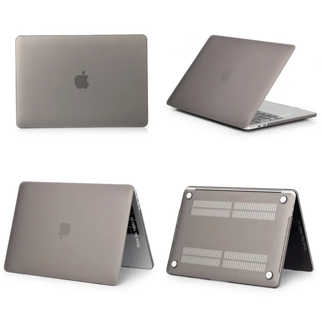 Чехол для ноутбука Apple MacBook Air Pro retina 11 12 13 15 дюймов для 13,3 A1706 mac book Pro с сенсорной панелью+ чехол для клавиатуры - Цвет: Matte Gray