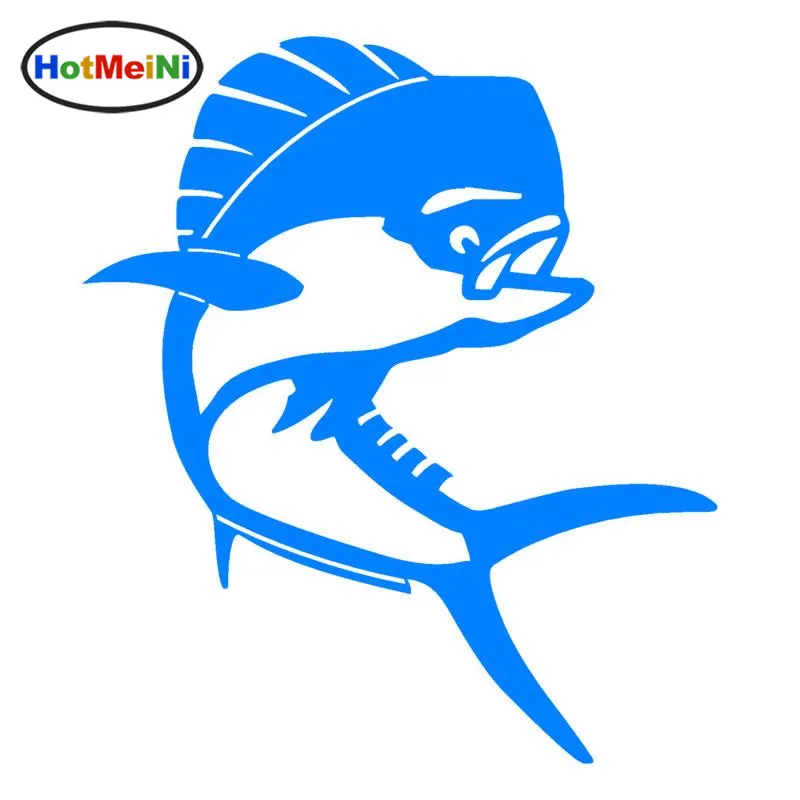 HotMeiNi автомобильный Стайлинг Dolphin Mahi виниловые рыболовные наклейки на автомобиль