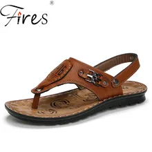 Срабатывает Мужская Мода Качество искусственной кожи мужские сандалии Мягкая летняя повседневная обувь пляжные сандалии Мужские туфли для вождения