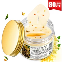 Masque oculaire Osmanthus doré pour femmes, gel de collagène, protéine de lactosérum, soins du visage, patchs de sommeil, santé, 80 pièces/bouteille