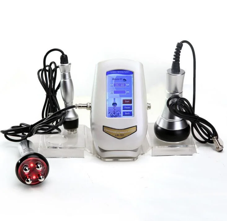 US $312.88 Portable Home 2 In 1 40K Ultrasonic Vacuum Cavitation Slimming 5M Multipolar Beauty Machine With 3 Treatment DHL Free Shipping