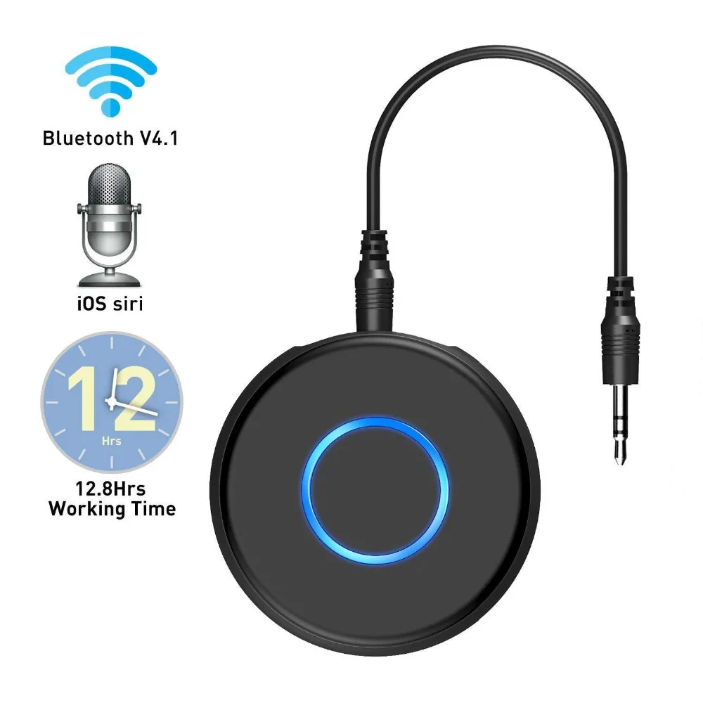 Мини Bluetooth приемник, Aux беспроводной аудио Bluetooth адаптер, беспроводные автомобильные комплекты для 3,5 мм аудио устройств, ТВ и дома