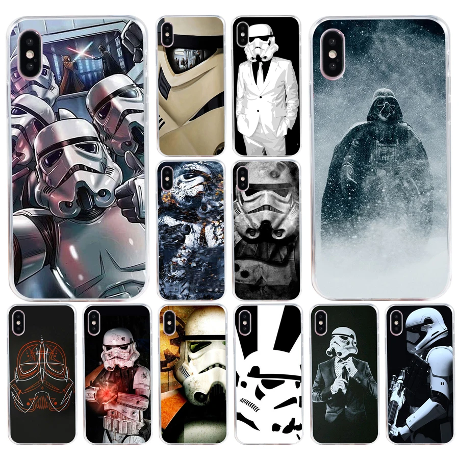 

160A storm trooper star wars Soft Silicone Tpu Cover phone Case for iphone 5 5s se X XR XS Max case